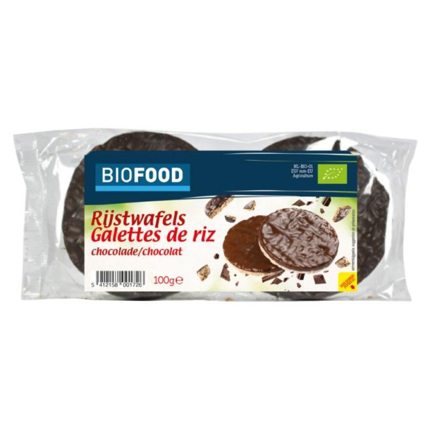 Damhert Rijstwafels choco bio (100 Gram)