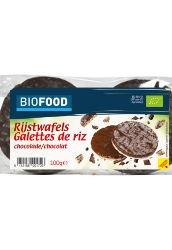 Damhert Rijstwafels choco bio (100 Gram)