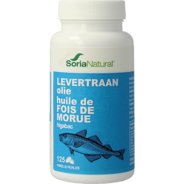 Soria Natural Higabac levertraanolie (125 Softgels)