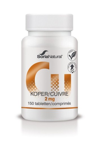 Soria Natural Koper 2mg bio-actief (150 Tabletten)