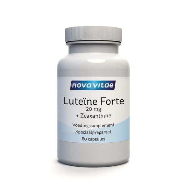 Nova Vitae Luteine forte 20mg + zeaxanthine (60 Vegetarische capsules)