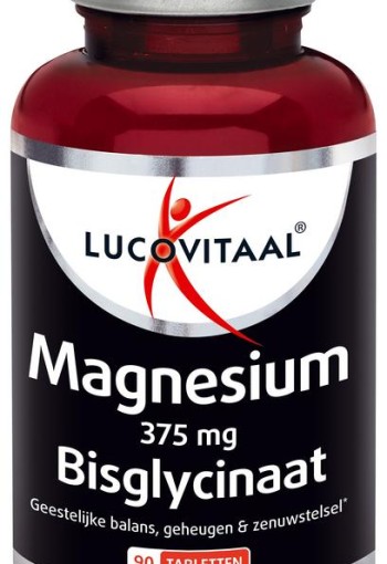 Lucovitaal Magnesium 375mg bisglycinaat (90 Tabletten)
