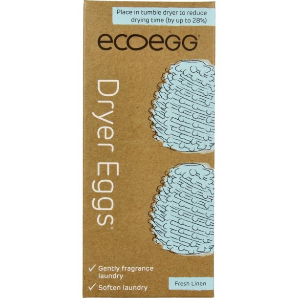 Eco Egg Dryer egg - fresh linen (2 Stuks)