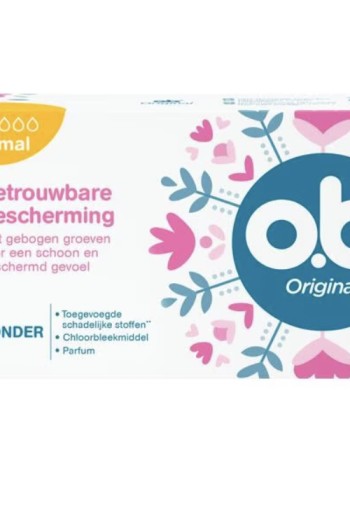 o.b. Original Curved Grooves Tampons Normal 16 stuks