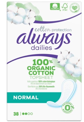 Always Dailies Fresh en Protect Inlegkruisjes Normal 30 stuks