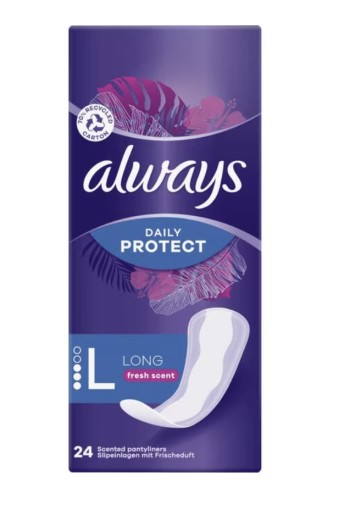 Always Dailies Extra Protect Inlegkruisjes Large Fresh 24 stuks