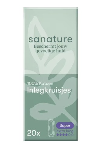 Sanature 100% Cotton Inlegkruisjes Extra Long 20 st.