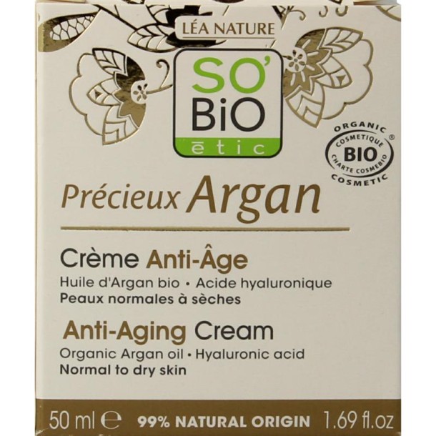 So Bio Etic Argan anti-aging day cream (50 Milliliter)