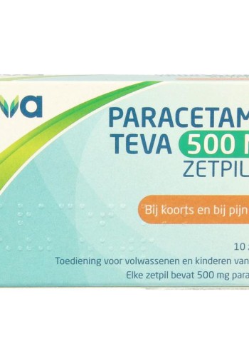 Teva Paracetamol 500mg (10 Zetpillen)