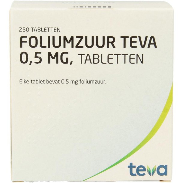 Teva Foliumzuur 0.5 (250 Tabletten)