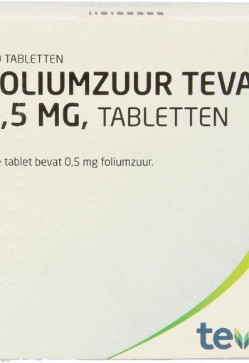 Teva Foliumzuur 0.5 (250 Tabletten)