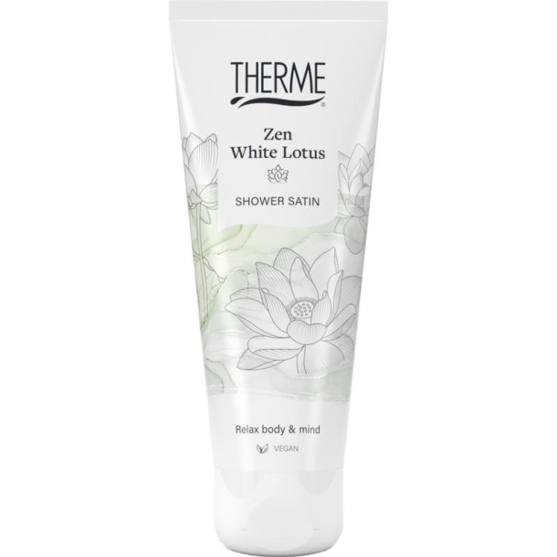 Therme Zen white lotus shower satin (75 Milliliter)