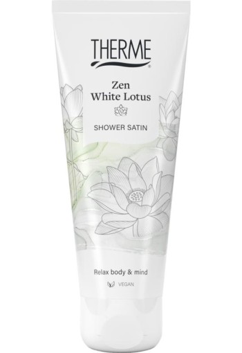 Therme Zen white lotus shower satin (75 Milliliter)