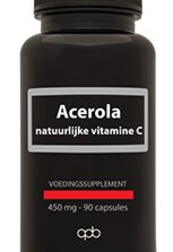 Apb Holland Acerola natuurlijke vitamine C puur 450mg (90 Vegetarische capsules)