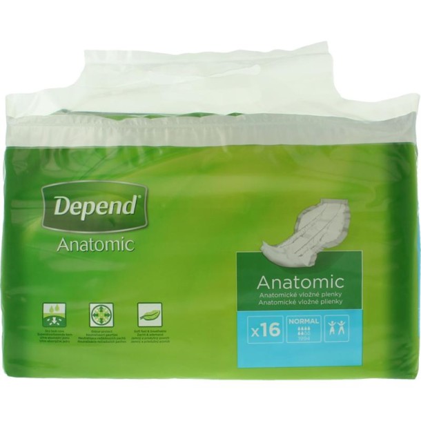 Depend Anatomic normaal (16 Stuks)