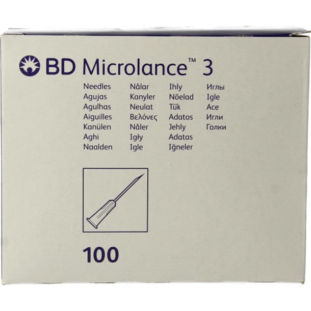 Becton Injectienaald B/D microlance 0.80 x 40 (100 Stuks)