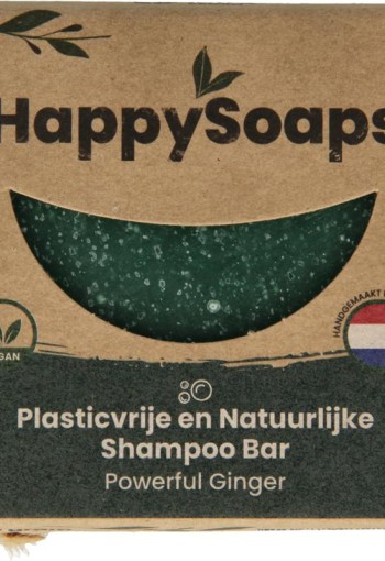 Happysoaps Shampoo bar powerful ginger (70 Gram)