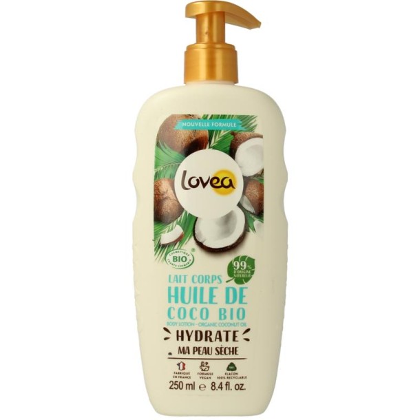 Lovea Bodylotion organic coconut oil for dry skin (250 Milliliter)