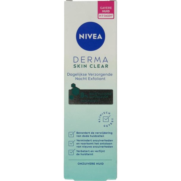 Nivea Derma skin clear night (40 Milliliter)