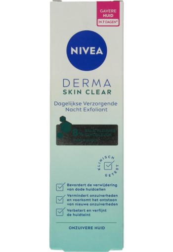 Nivea Derma skin clear night (40 Milliliter)