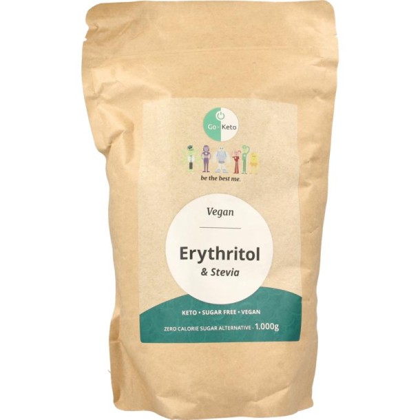 Go-Keto Zoetstof premium erythritol + stevia blend (1 Kilogram)