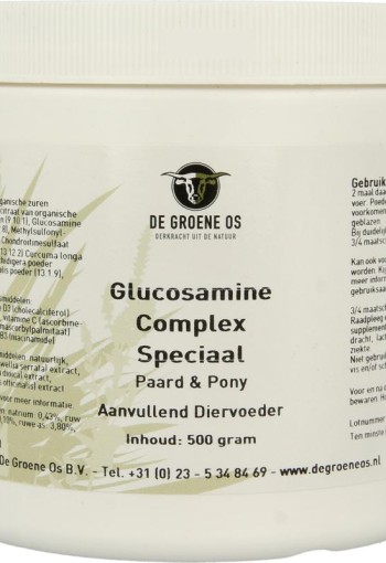 Groene Os Glucosamine complex speciaal paard/pony (500 Gram)