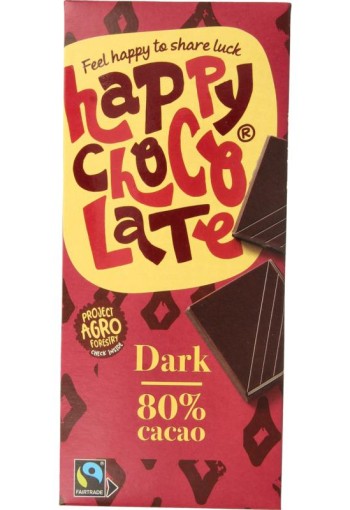 Happy Chocolate Puur 80% bio (85 Gram)