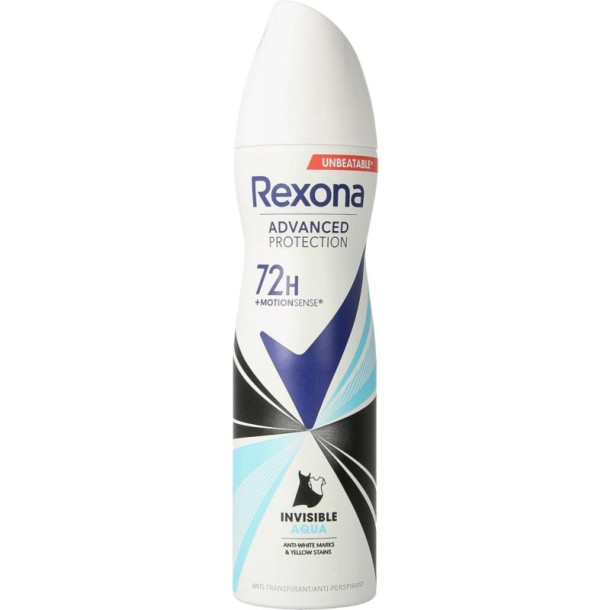 Rexona Deodorant spray invisible aqua (150 Milliliter)