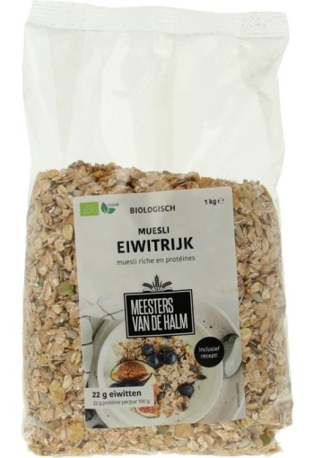 De Halm Muesli eiwitrijk herstel after sport bio (1 Kilogram)