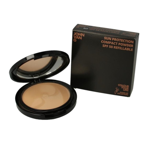 John van G Sun protection compact powder refillable 60 SPF50 (1 Stuks)