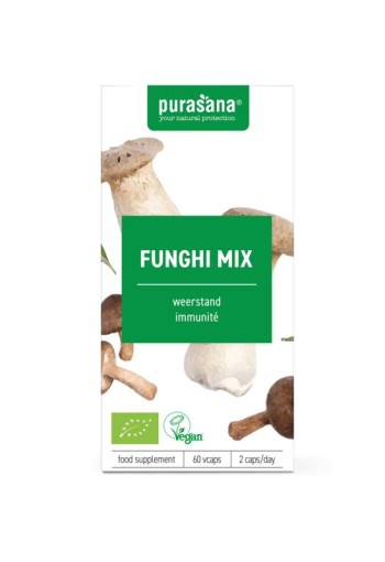 Purasana Funghi mix vegan bio (60 Vegetarische capsules)