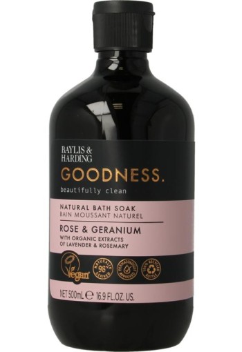 Baylis & Harding Bath soak goodness rose & geranium (500 Milliliter)
