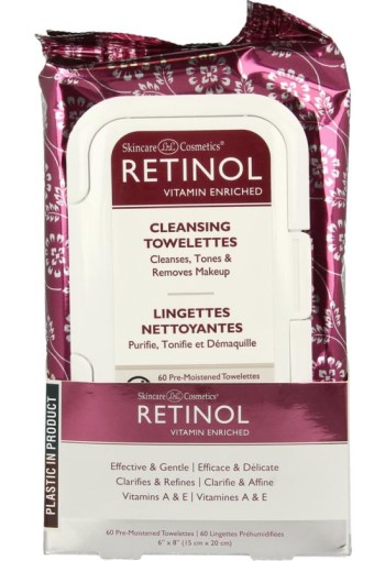 Retinol Cleansing towel anti-aging (60 Stuks)