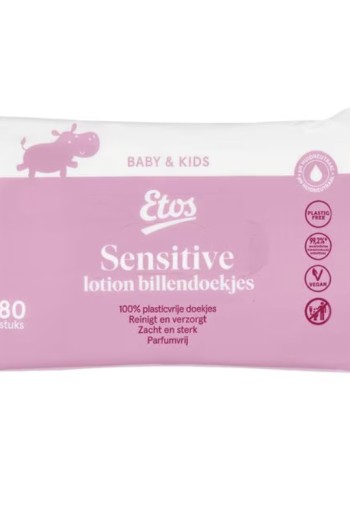 Etos Baby Lotion Billendoekjes   80 stuks ( sen­si­ti­ve )  3 stuks voor € 5,00
