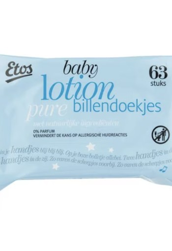 Etos Lo­ti­on­doek­jes sen­si­ti­ve 63 stuks