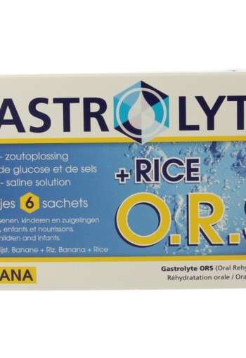 Gastrolyte O.R.S. rijst/banaan (6 Sachets)