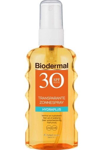 Biodermal Transparante Zonnespray SPF30 175 ml