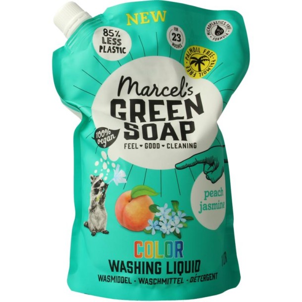 Marcel's GR Soap Wasmiddel kleur perzik & jasmijn (1 Liter)