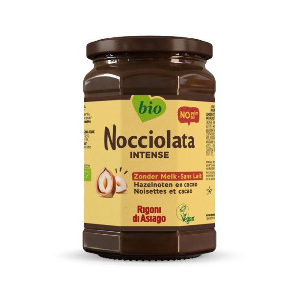 Nocciolata Hazelnootpasta zonder melk bio (650 Gram)