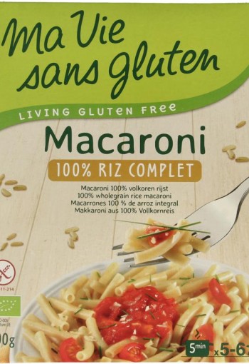 Ma Vie Sans Macaroni van volkoren rijst glutenvrij bio (500 Gram)