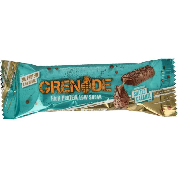 Grenade High protein bar chocolate chip salted caramel (60 Gram)