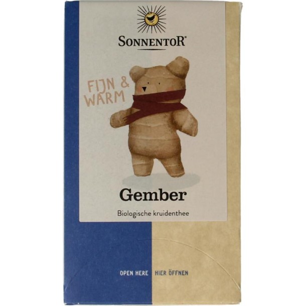 Sonnentor Gember thee bio (18 Zakjes)