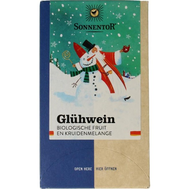 Sonnentor Gluhwein kruidenmix builtjes bio (18 Zakjes)