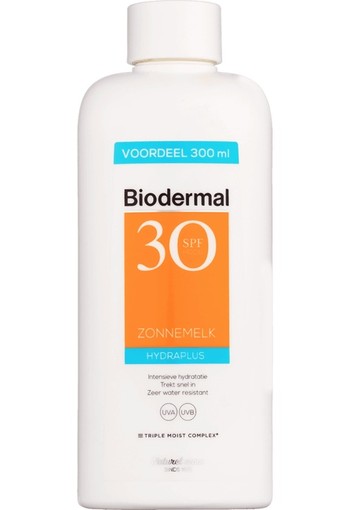 Biodermal Hydra Plus Zonnemelk SPF30 300 ml