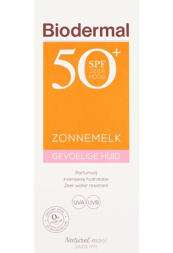 Biodermal Gevoelige Huid Zonnemelk SPF50+ 200 ml