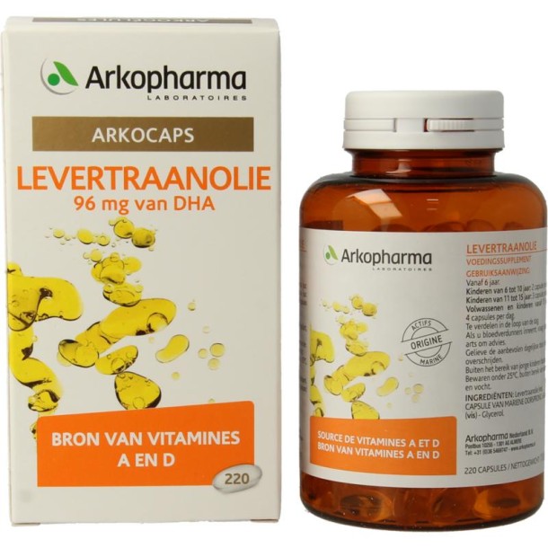 Arkocaps Levertraanolie (220 Capsules)