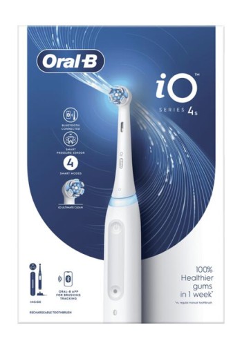 Oral-B iO 4S zwart Elektrische Tandenborstel By Braun