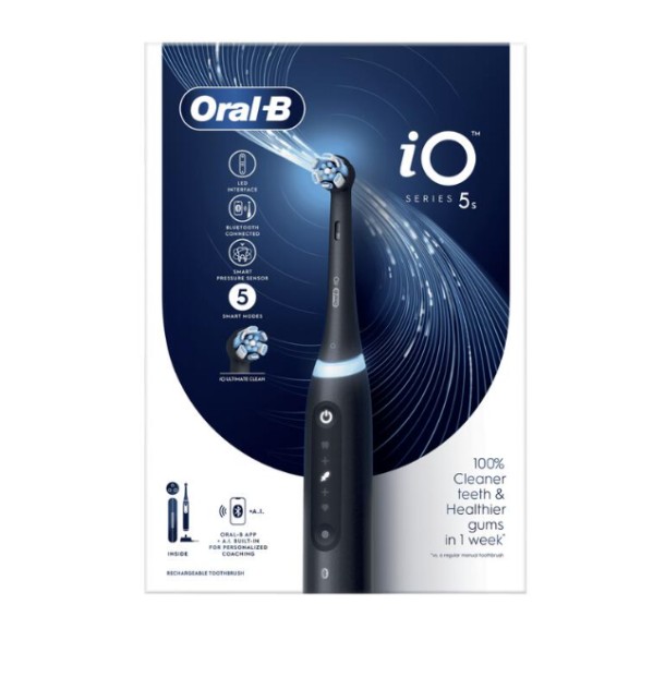 Oral-B iO 5S Zwart Elektrische Tandenborstel By Braun