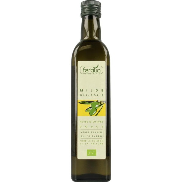Fertilia Olijfolie mild voor bakken en braden bio (500 Milliliter)