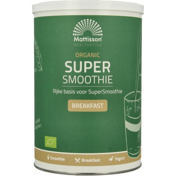 Mattisson Organic supersmoothie breakfast bio (500 Gram)